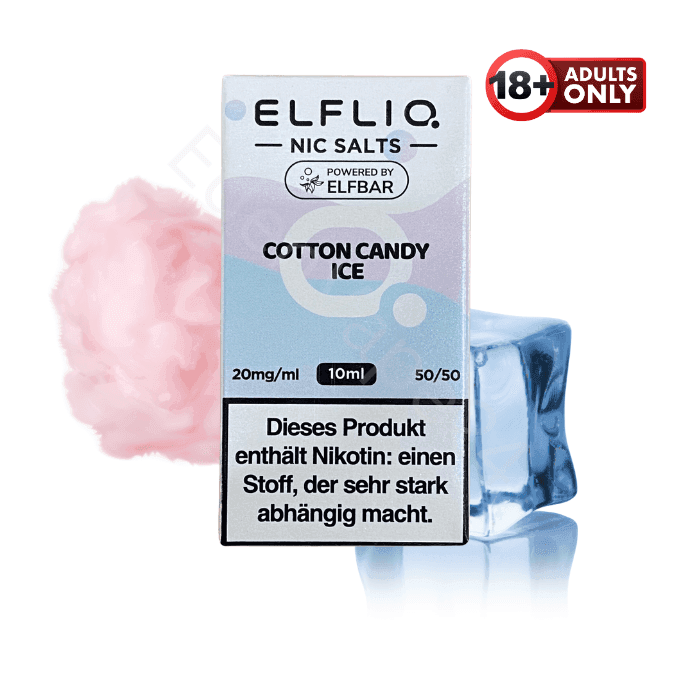 Elfbar Elfliq - Cotton Candy Ice - 20mg Liquid - EdenVape24